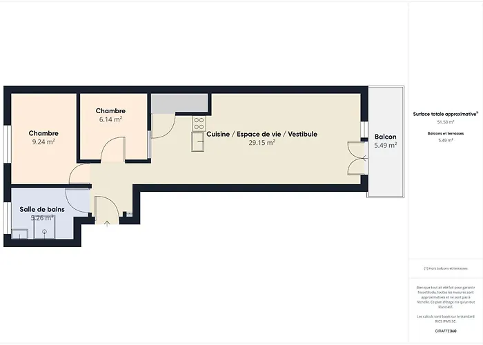 Appartement à 200m De La Plage, Pour 4